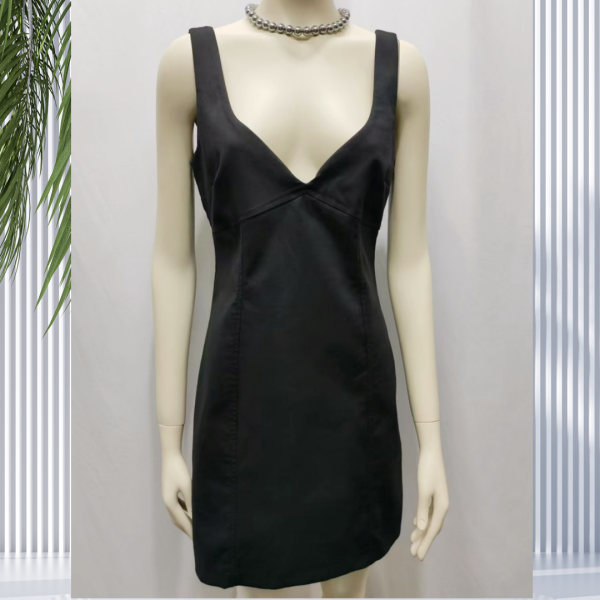 Casual Dresses Fashionable Solid Color Deep V-Neck Off-Shoulder Short Dress
