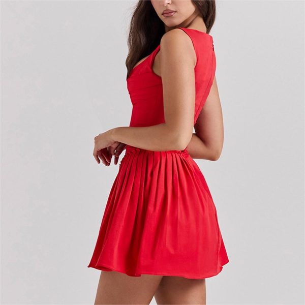 INS Women's Sexy Skirts Spicy Girl Sling Dress Summer Pure Desire Style White Dress New A-line Dress - Image 3