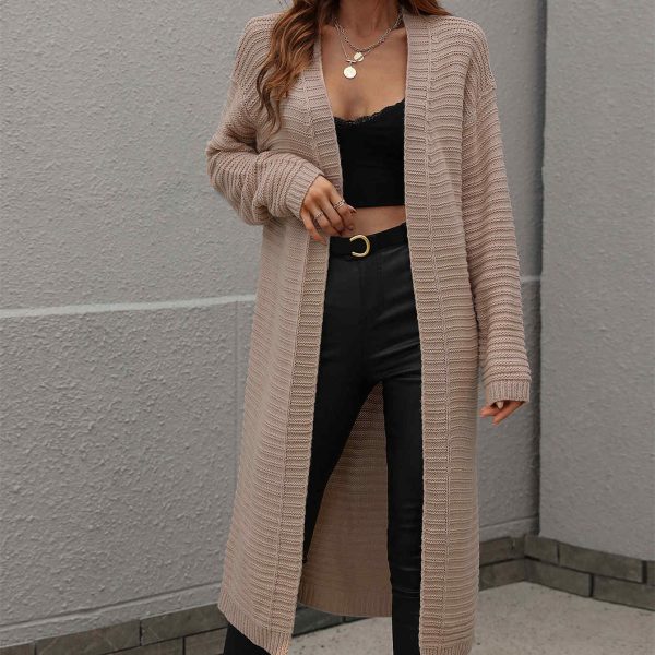 women elegant sweaters casual knitwear coat oversize solid color long sleeve winter autumn cardigan
