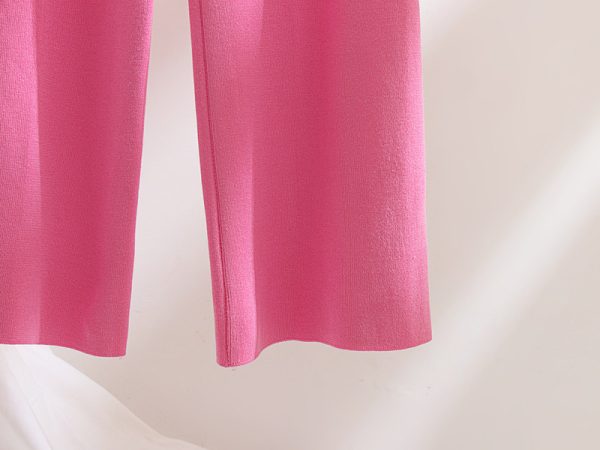 New arrivals cardigans cashmere sweater lace up twist women solid color elegant office 2 piece warm outfits - Image 5